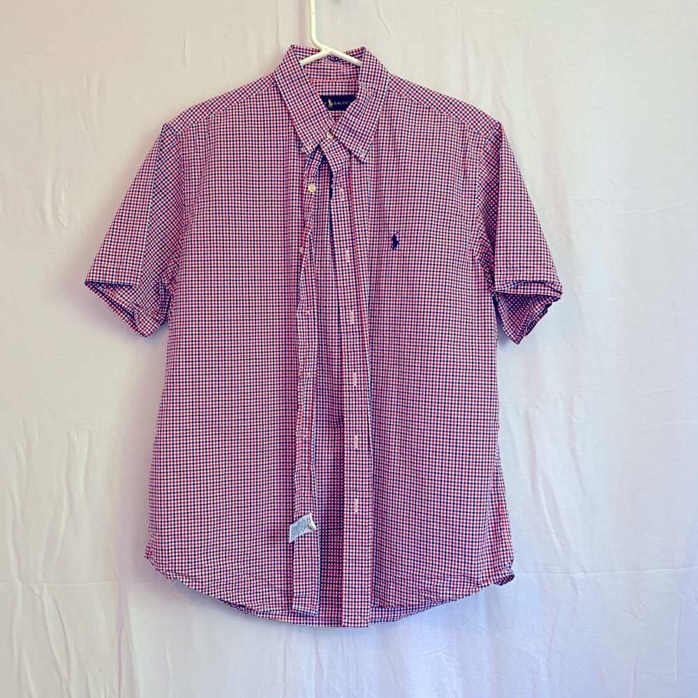 GUC Ralph Lauren Short Sleeve Button Down Shirt Mens Lg